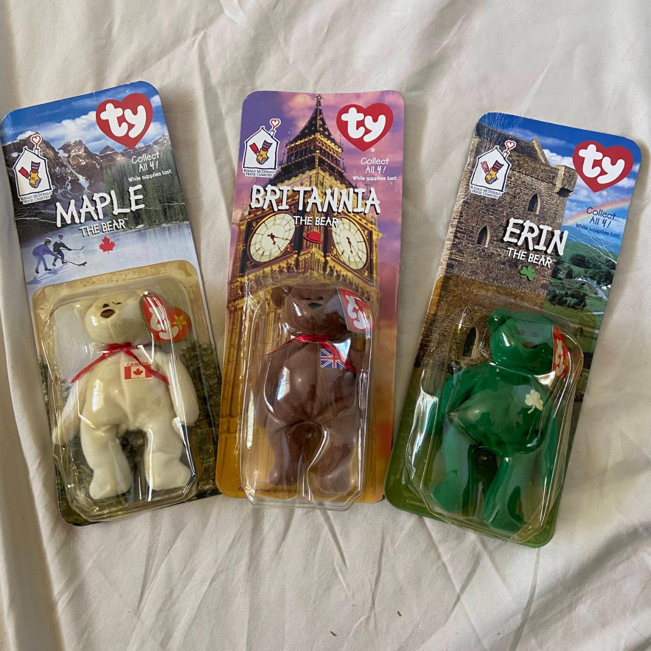 Ty Beanie Babies Britannia The Bear and maple the shops bear