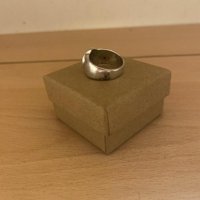 Stussy 8 ball ring Y2k silver and black | Depop