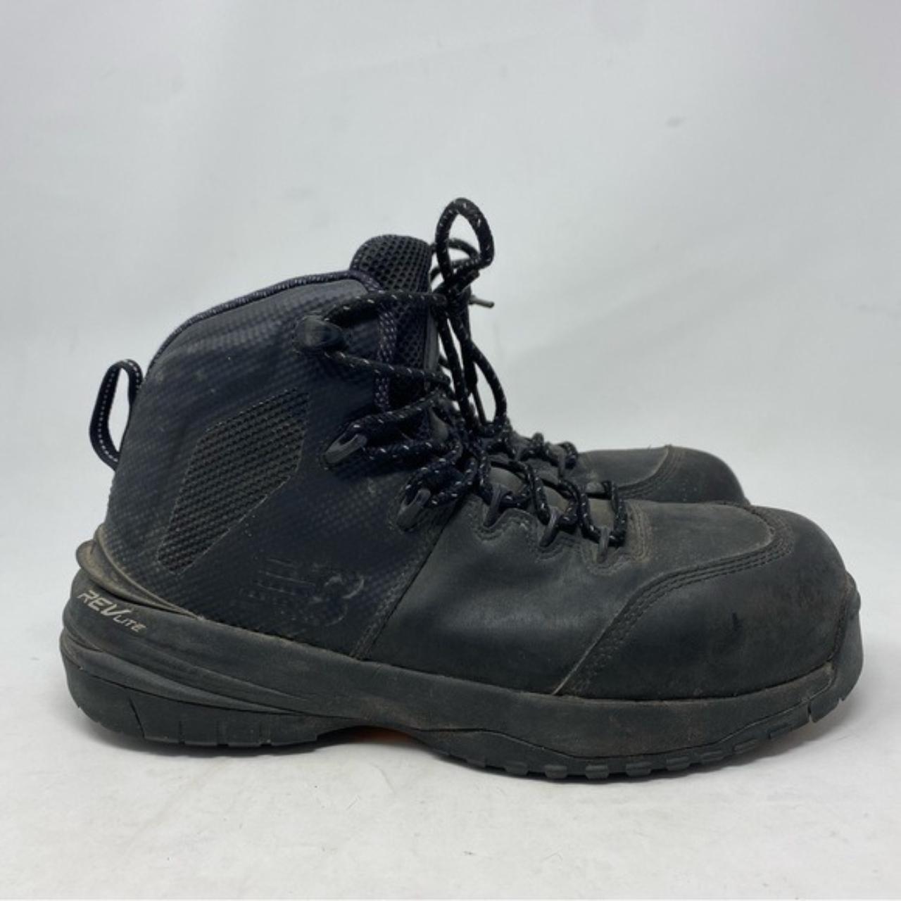 New Balance Men’s 989v1 Composite Toe Black Boots... - Depop