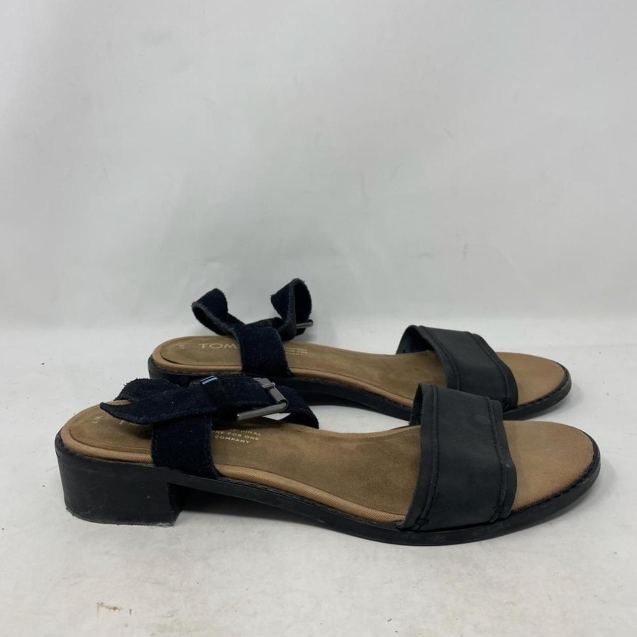 Toms best sale leather sandals