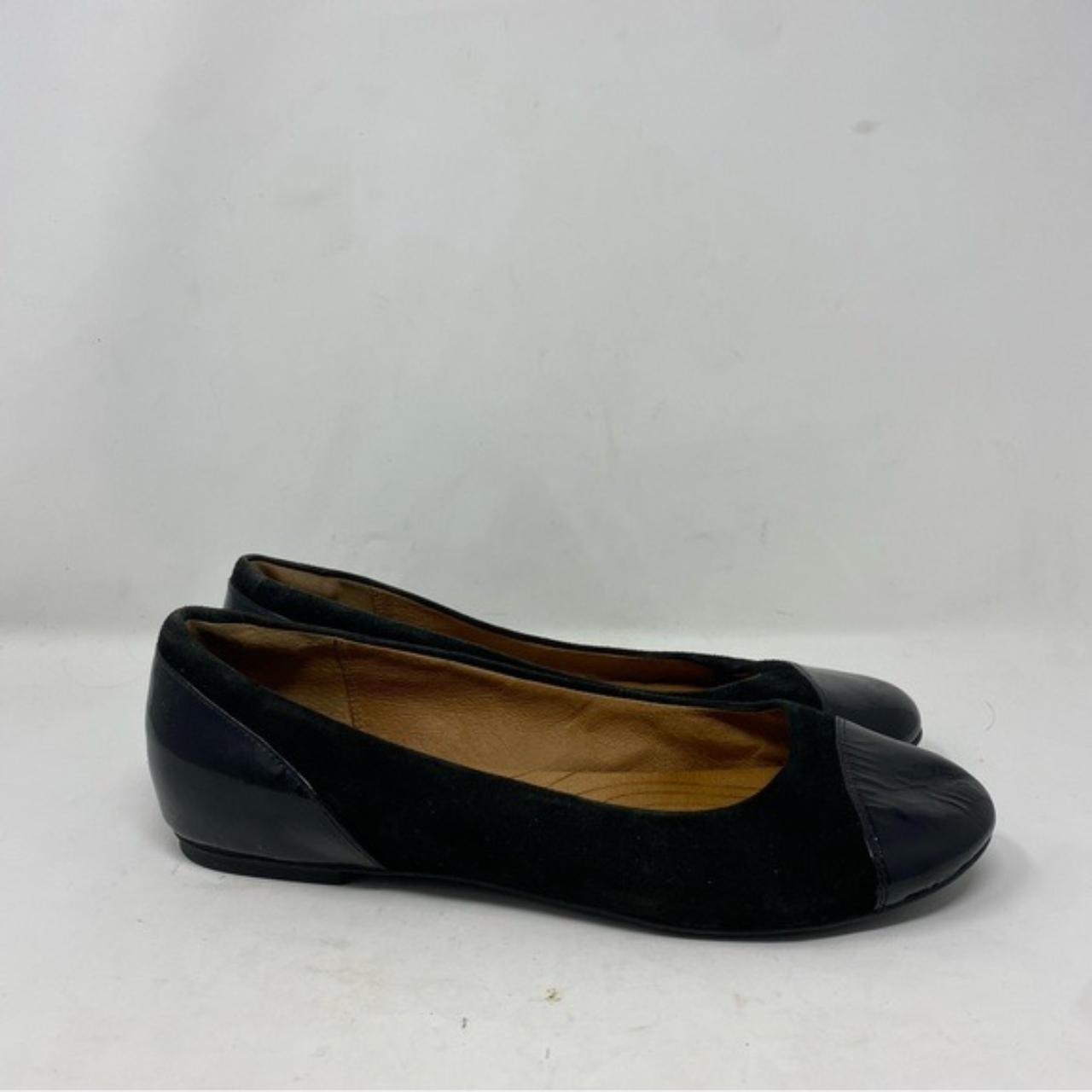 Clarks indigo flats best sale