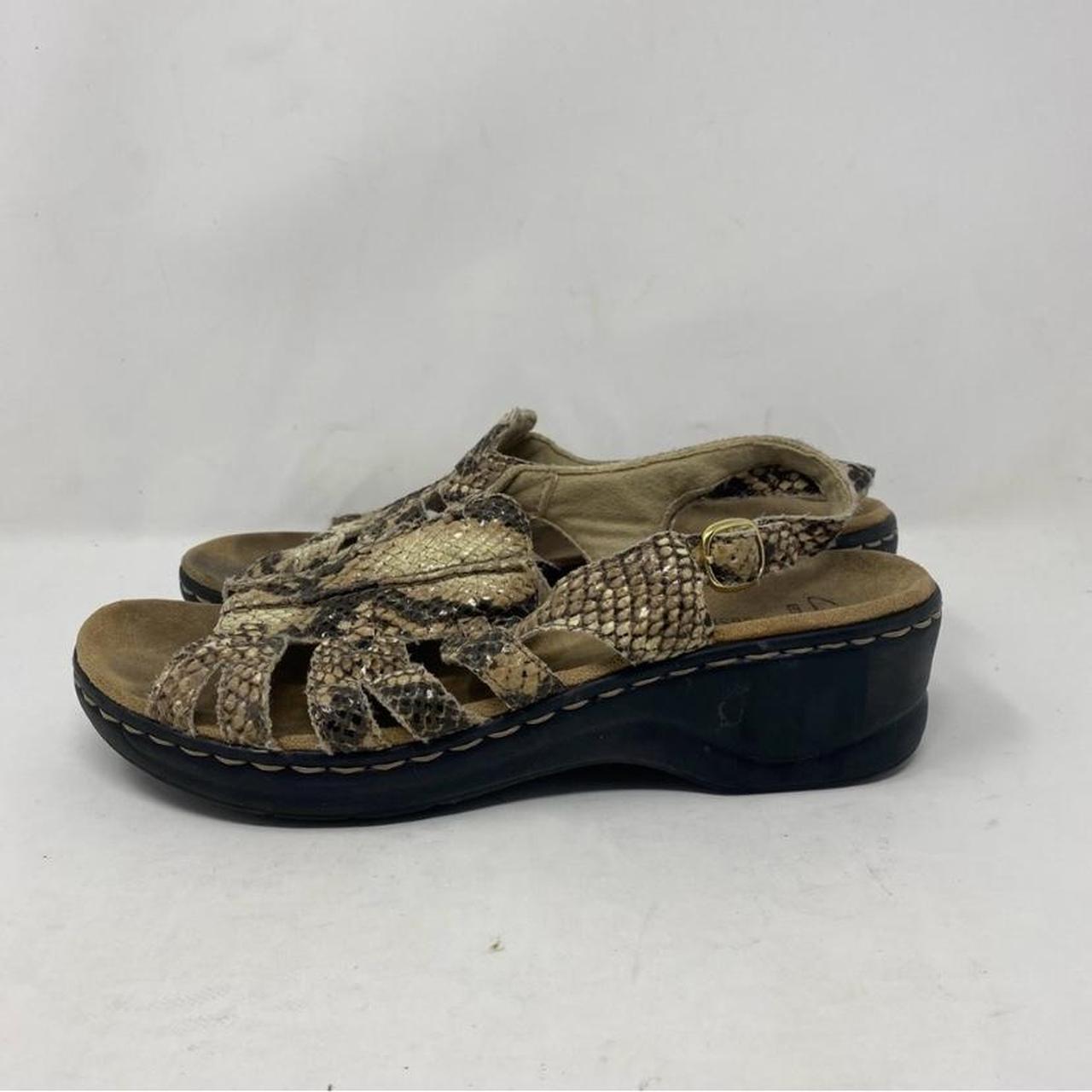 Clarks 2025 snakeskin sandals