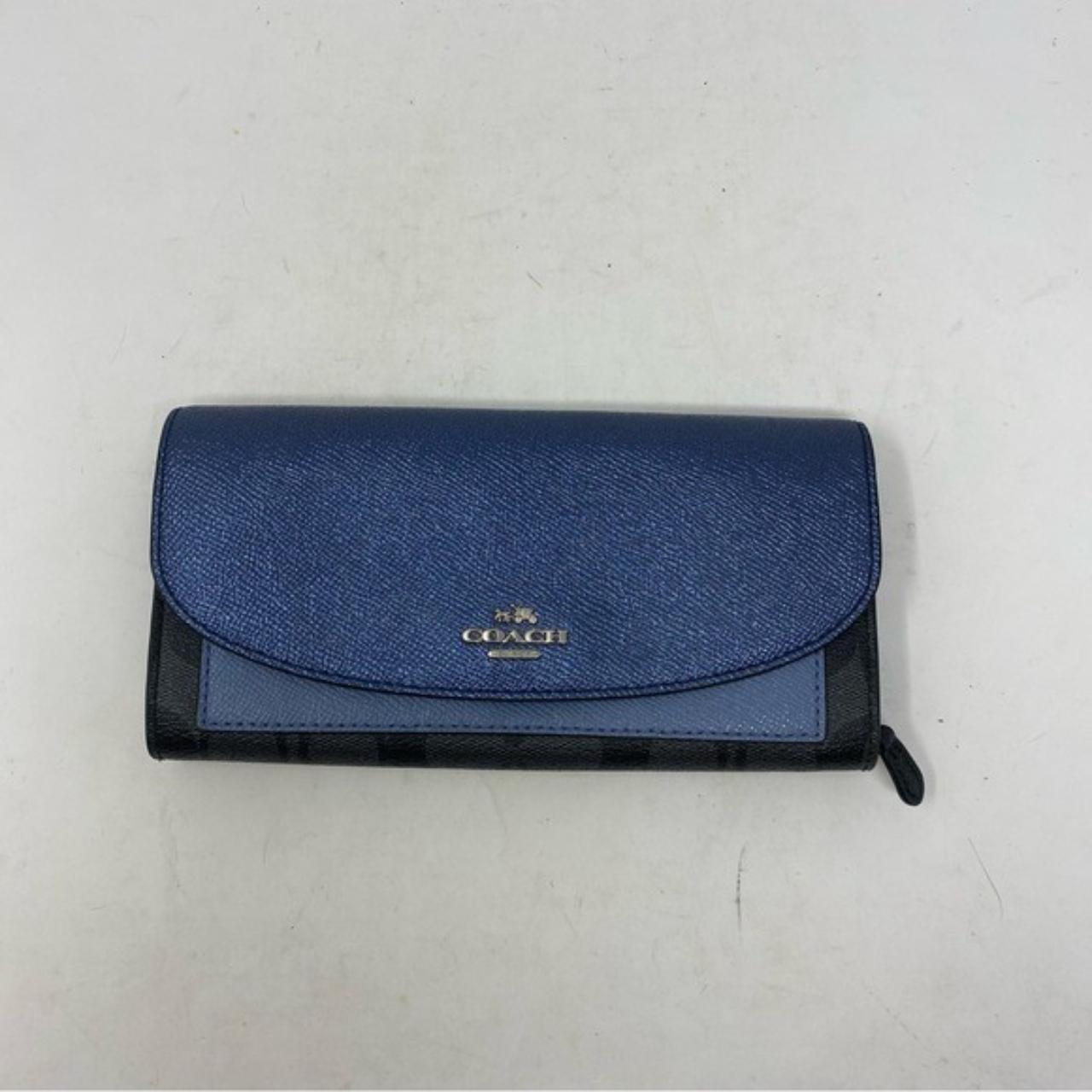 Coach slim envelope best sale wallet in signature canvas