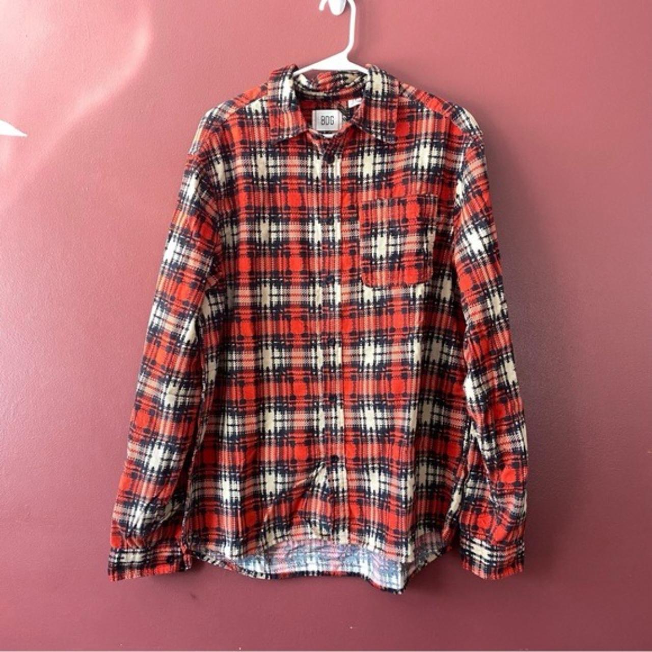 NEW BDG Urban Outfitters Men's Large Red Plaid Depop