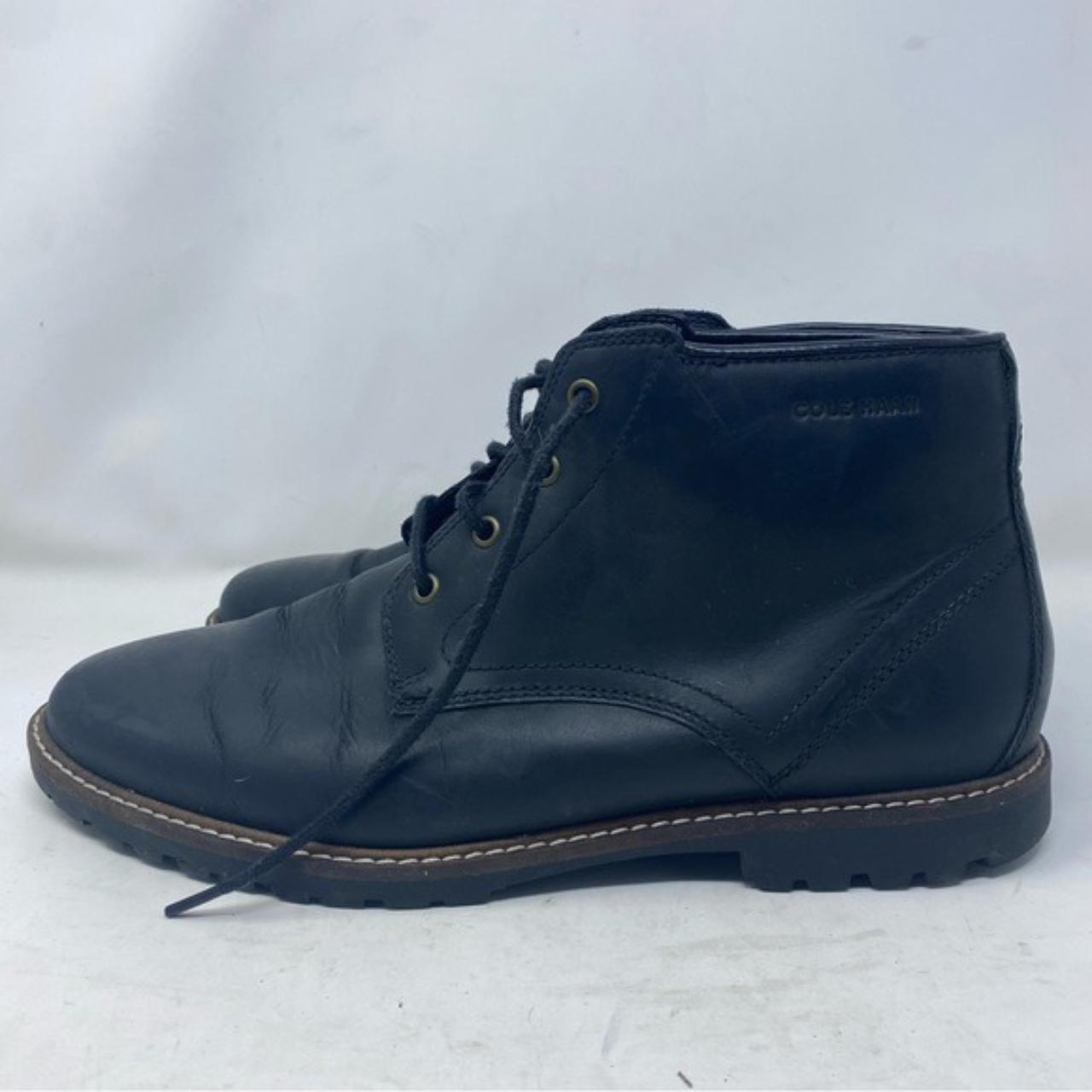 Cole Haan Men s 9 Black Leather Nathan Chukka Mid