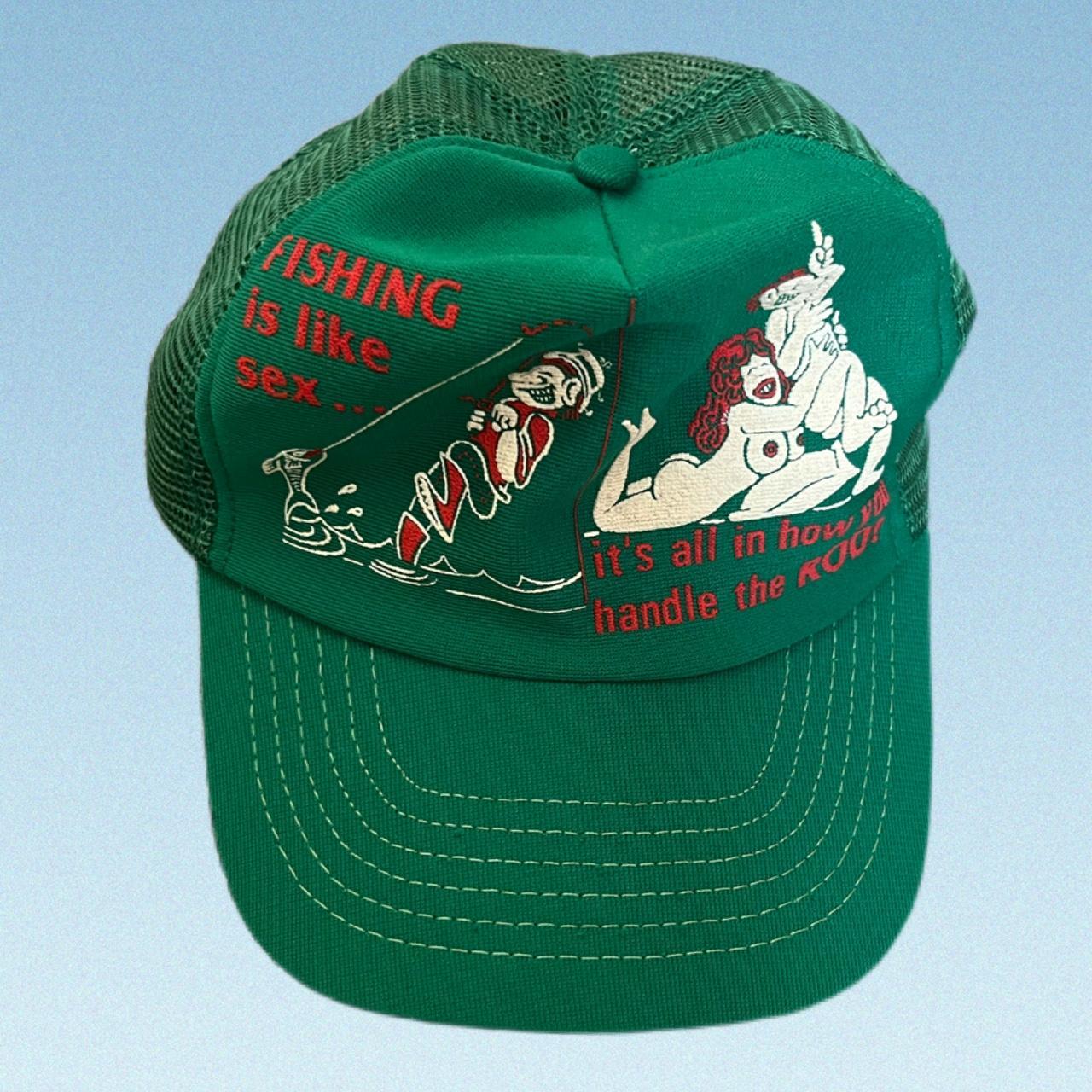 Funny Vintage Fishing Hat SnapBack. “Fishing is like... Depop