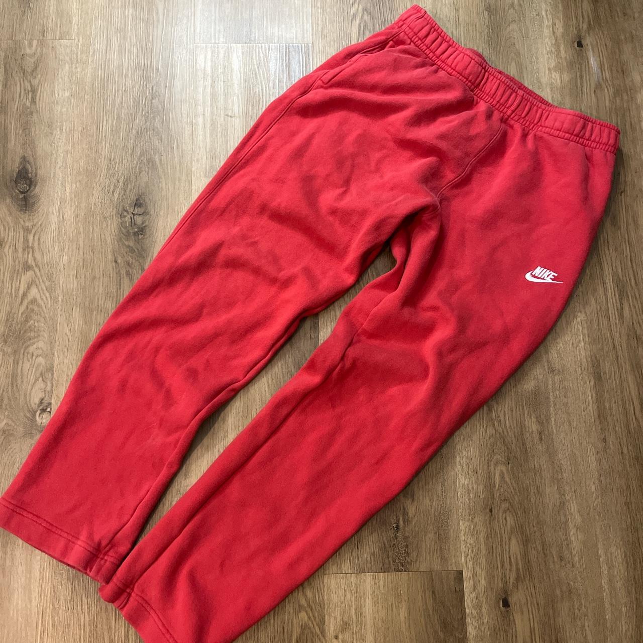 womens nike red sweatpants