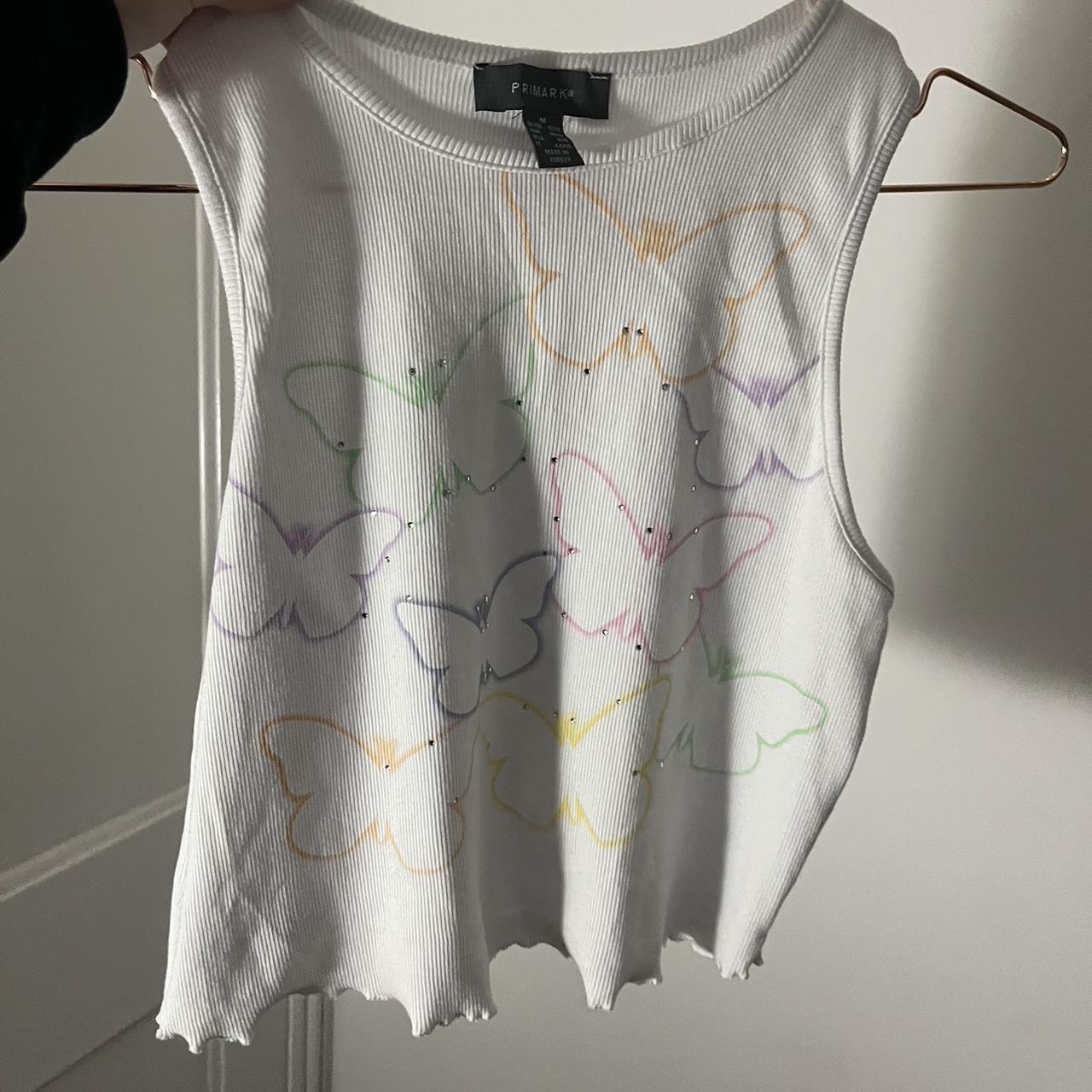 Primark Women's White Croptop Depop