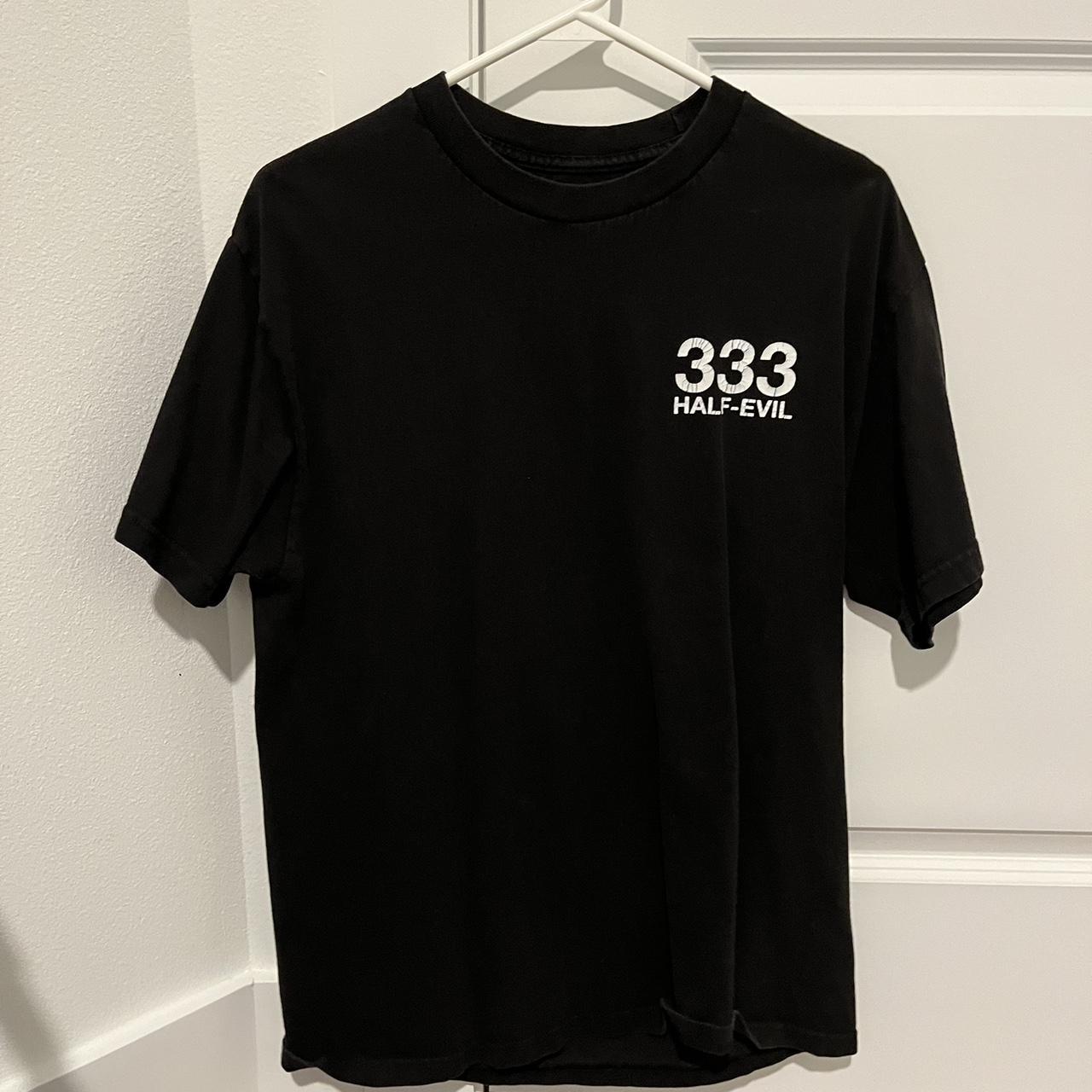 333 Half evil t shirt y2k 2000 shirt - Depop