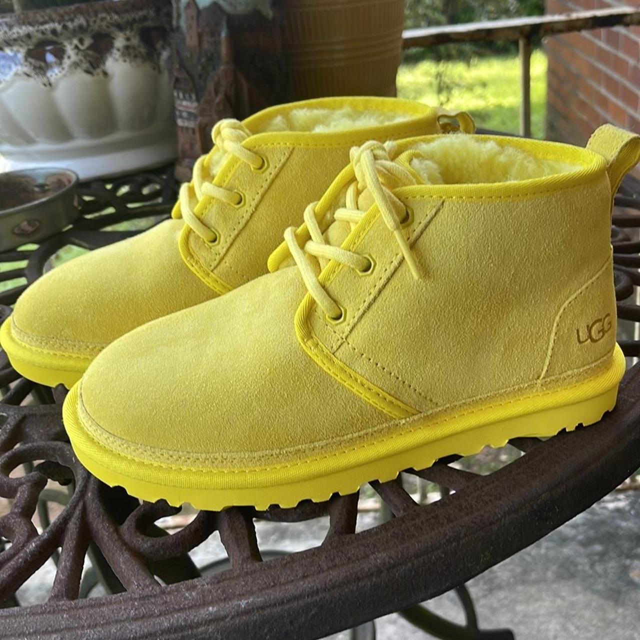 Women s Size 5 Yellow UGG BOOTS Depop