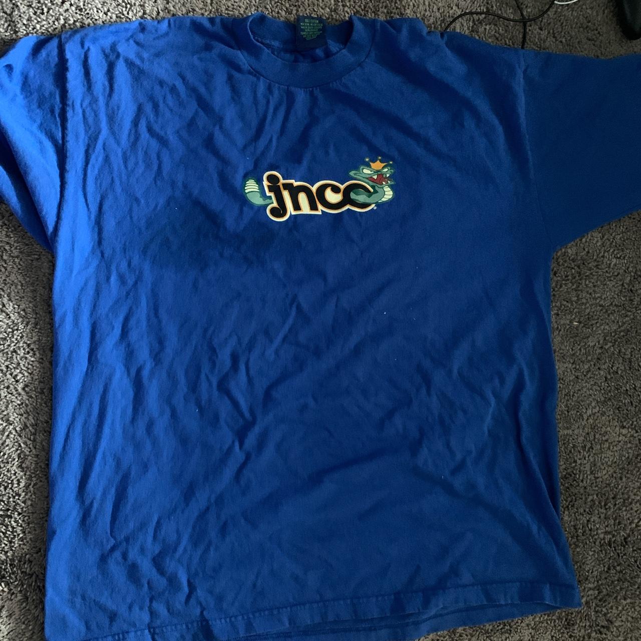 JNCO Men's Blue T-shirt | Depop