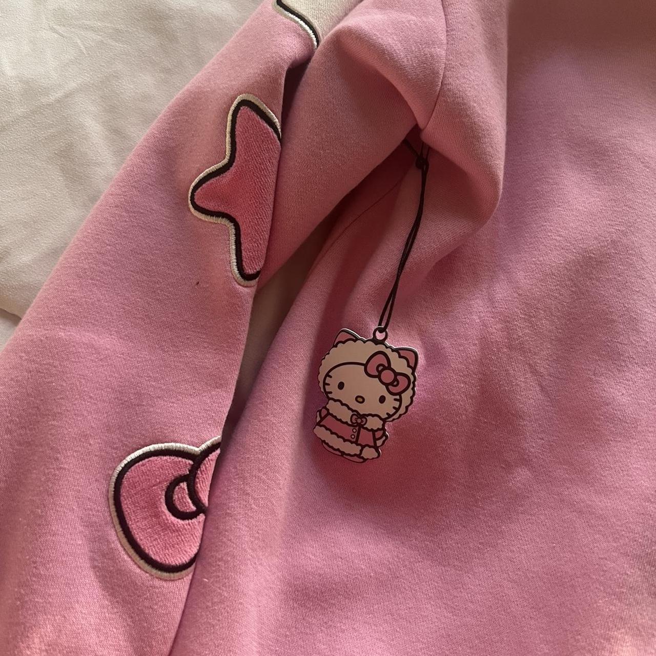 forever 21 hello kitty zip up fleece hoodie sold... Depop