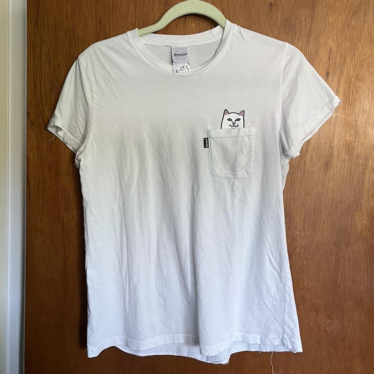 Authentic RIP N DIP white tee !! • front pocket... - Depop