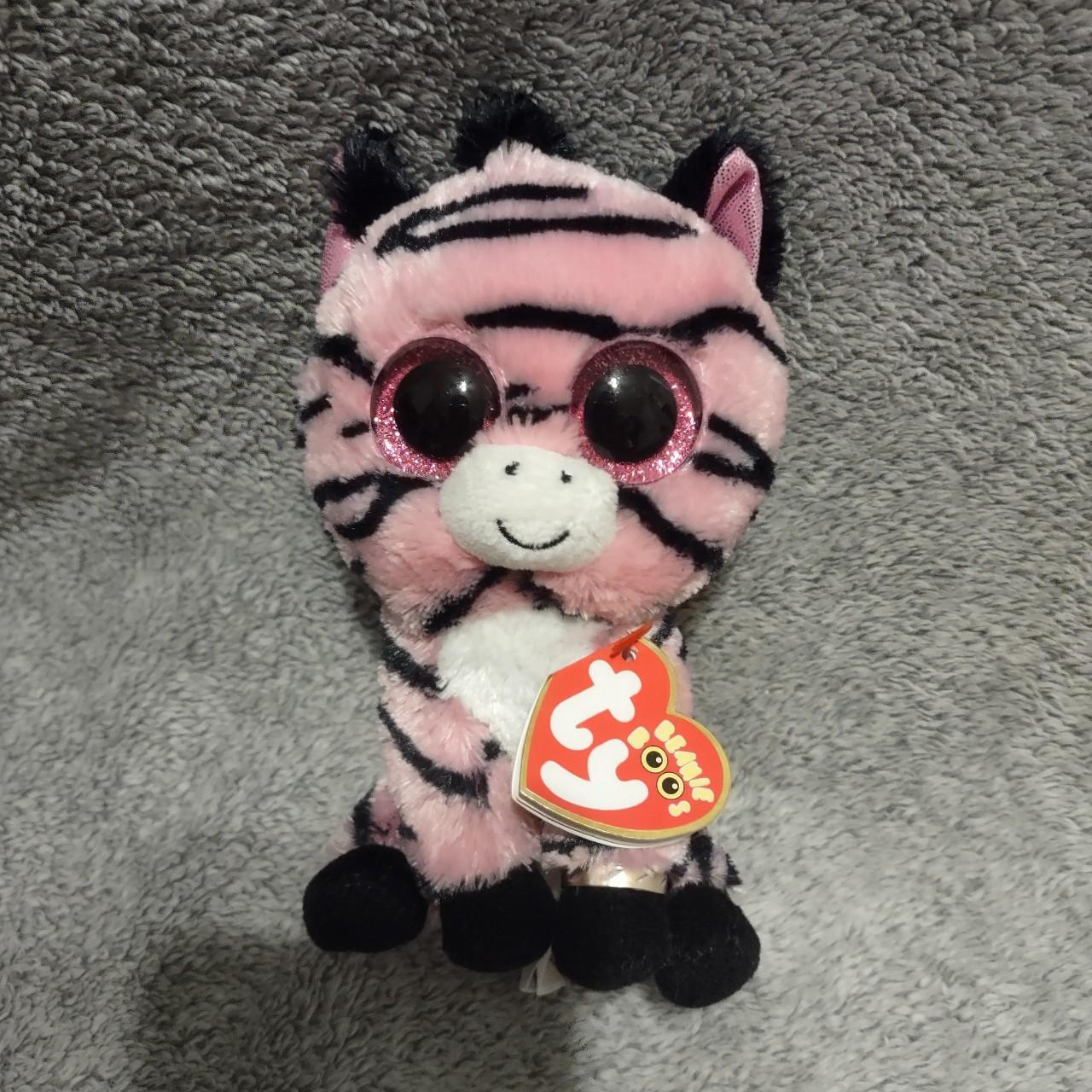 Ty Beanie Boo Stripes Zebra Zoo Plush Stuffed Animal - Depop