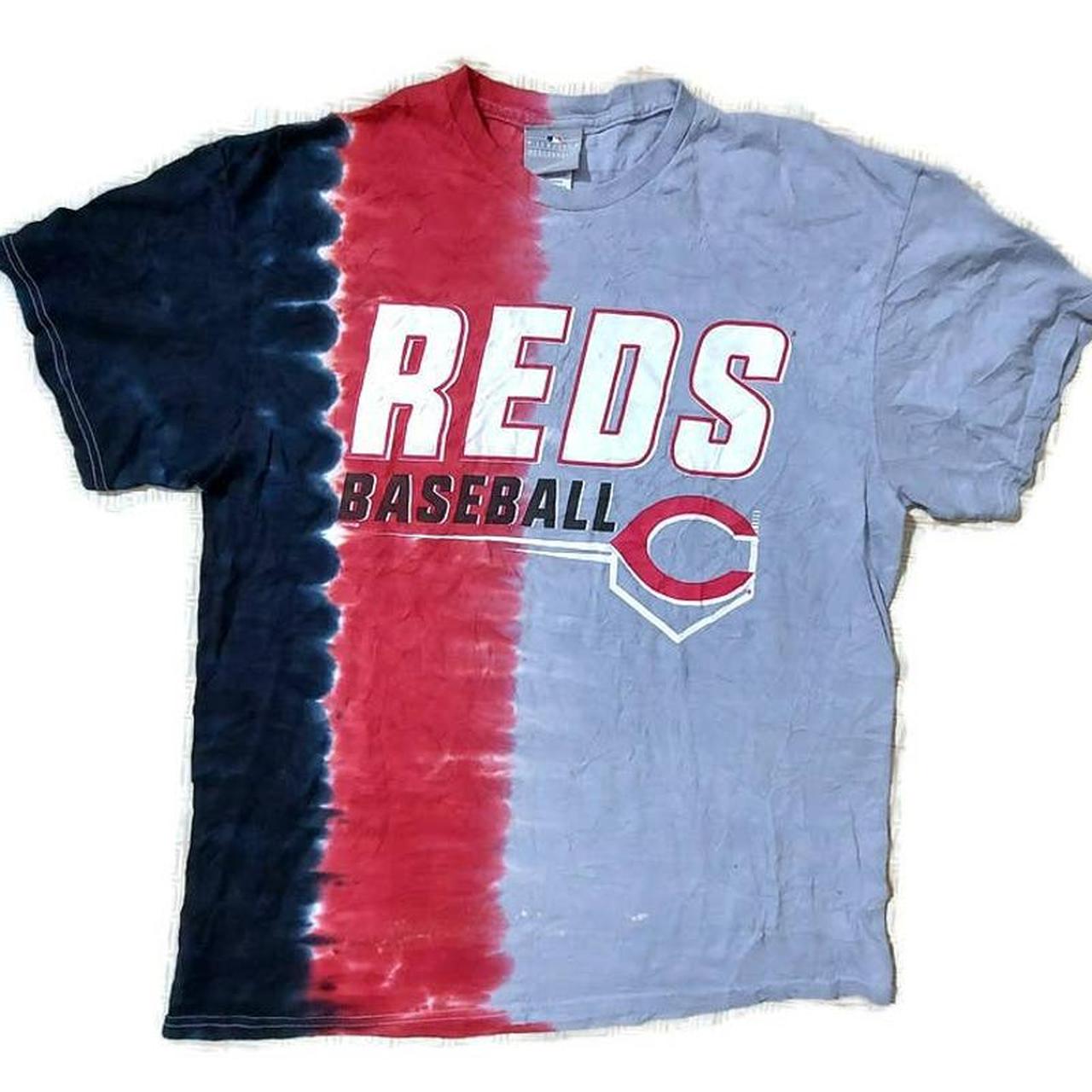 grey cincinnati reds shirt mlb genuine merchandise - Depop