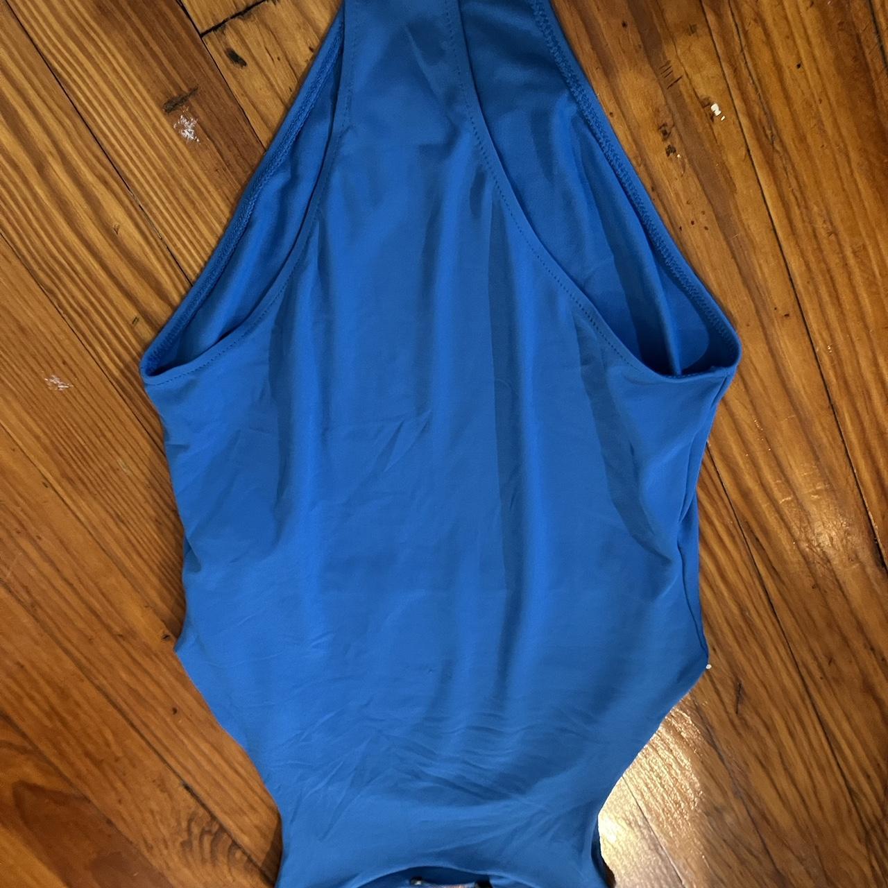 Zara blue bodysuit Size small Never worn out (... Depop