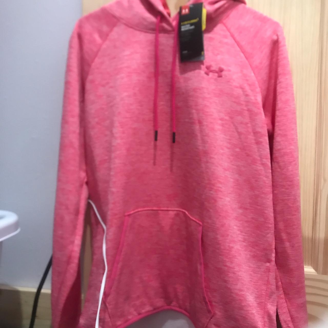 Under Armour Hoodie Women Small Pink Storm - Depop