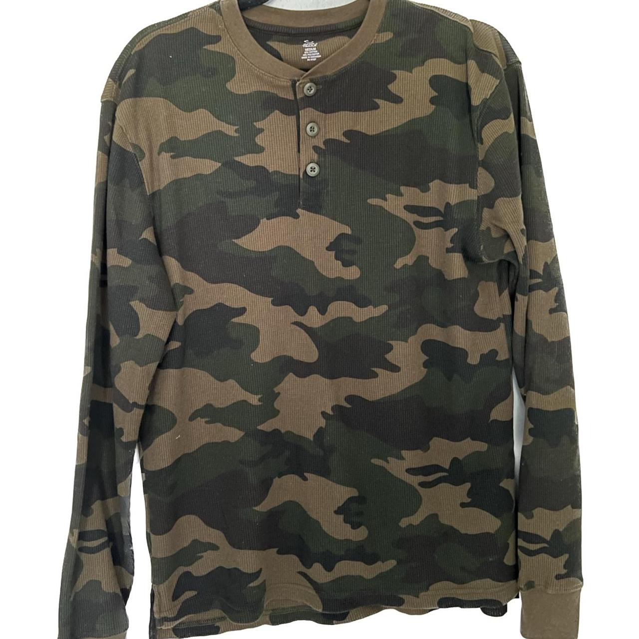 Men's camo shop thermal shirt