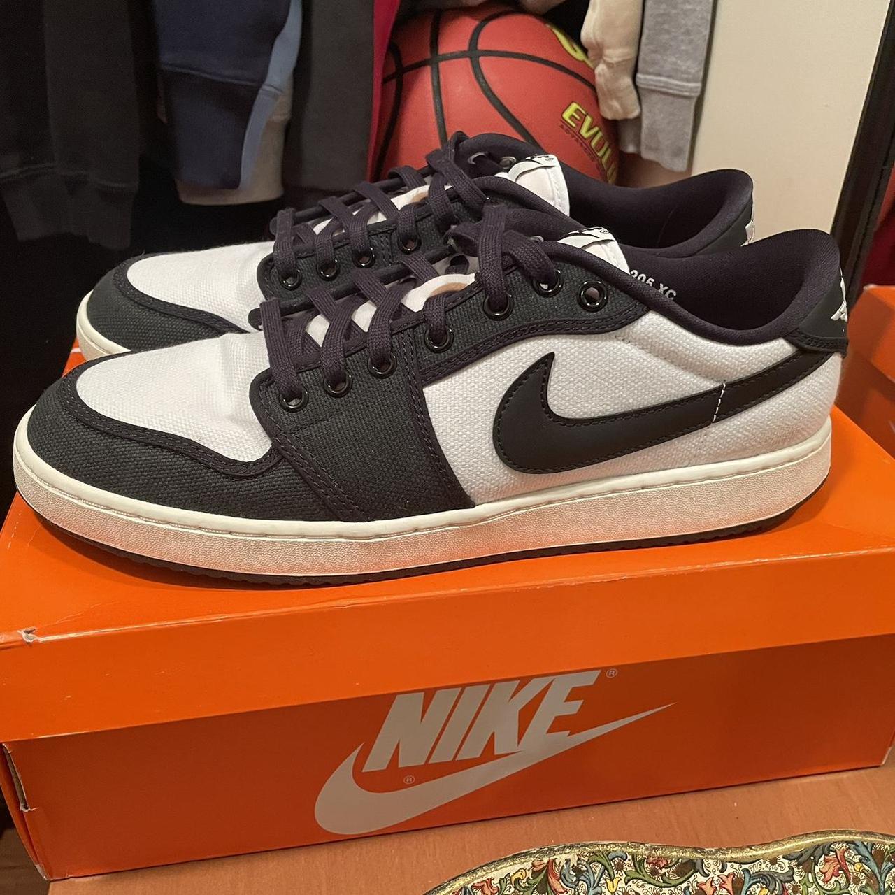 Nike Air Jordan AJKO 1 Low Black/White Size... - Depop