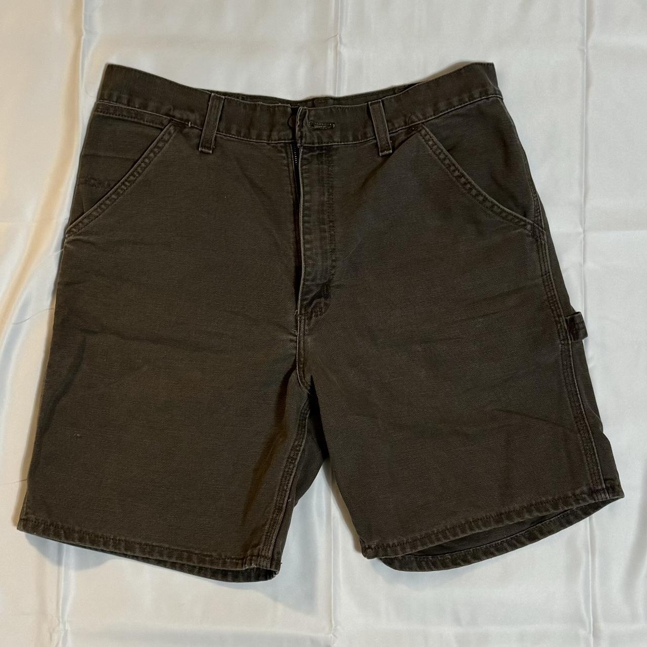 Vintage Grey Carhart Jorts, FIT 32-33, Great Condition - Depop