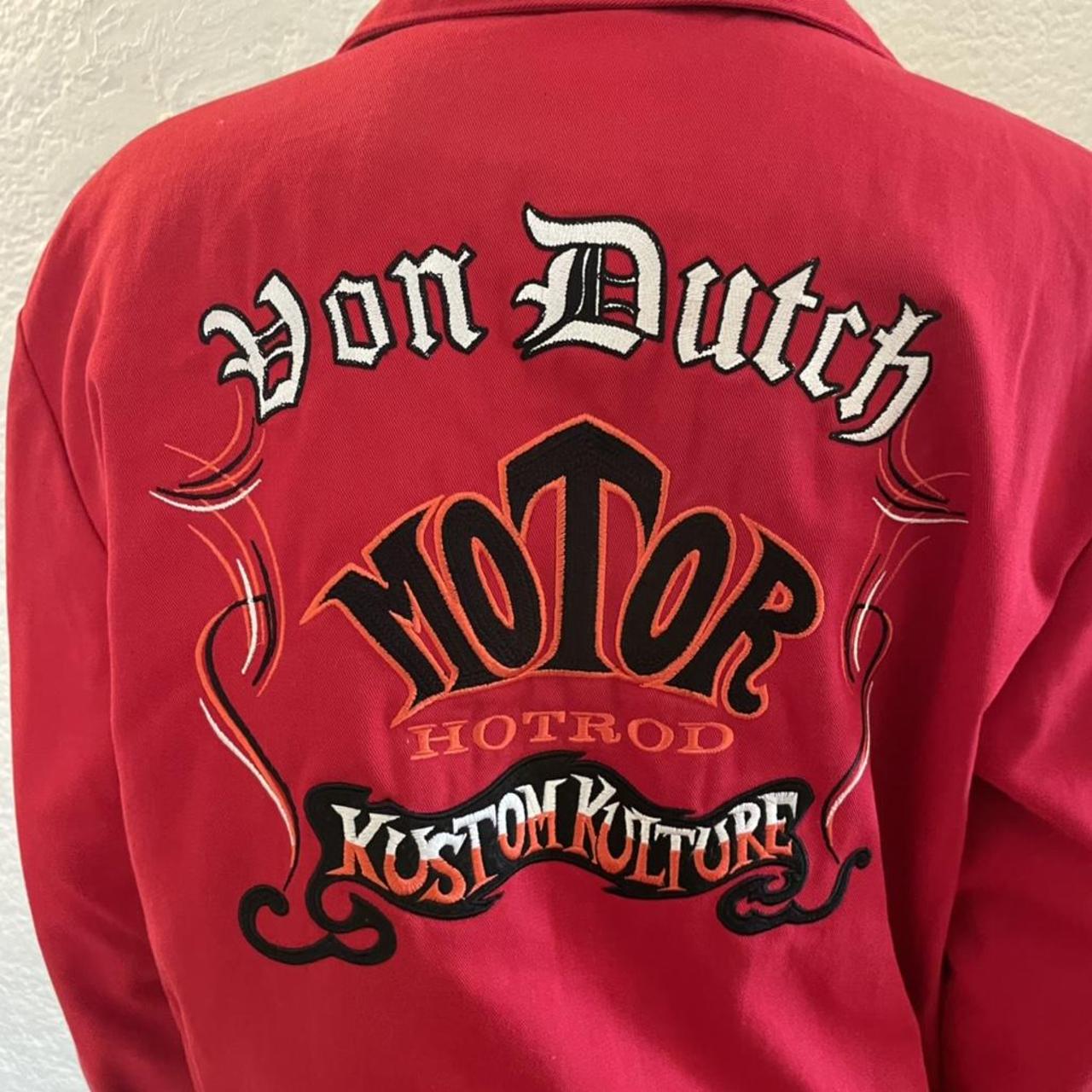 Von Dutch - Vintage Red Gas Jacket - Depop