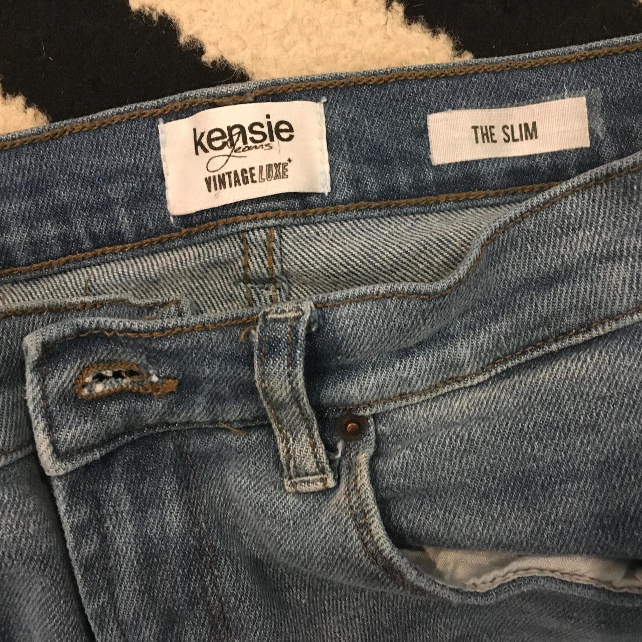 kensie Women's Navy and Blue Jeans | Depop