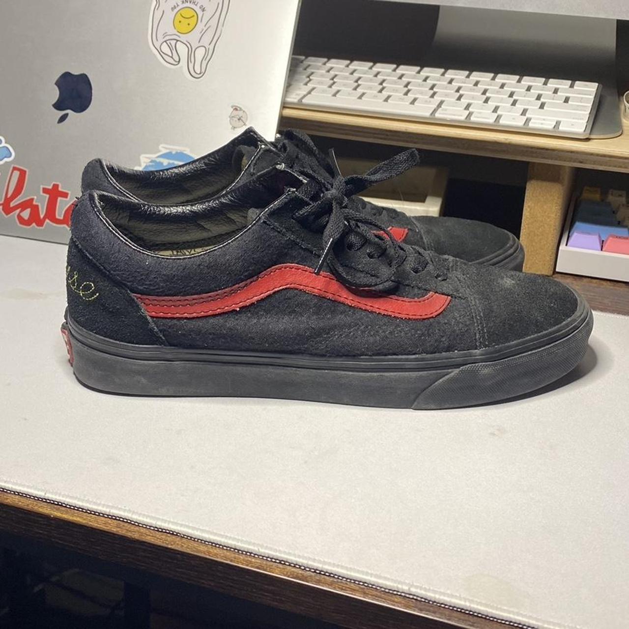 Black and red store mickey mouse vans