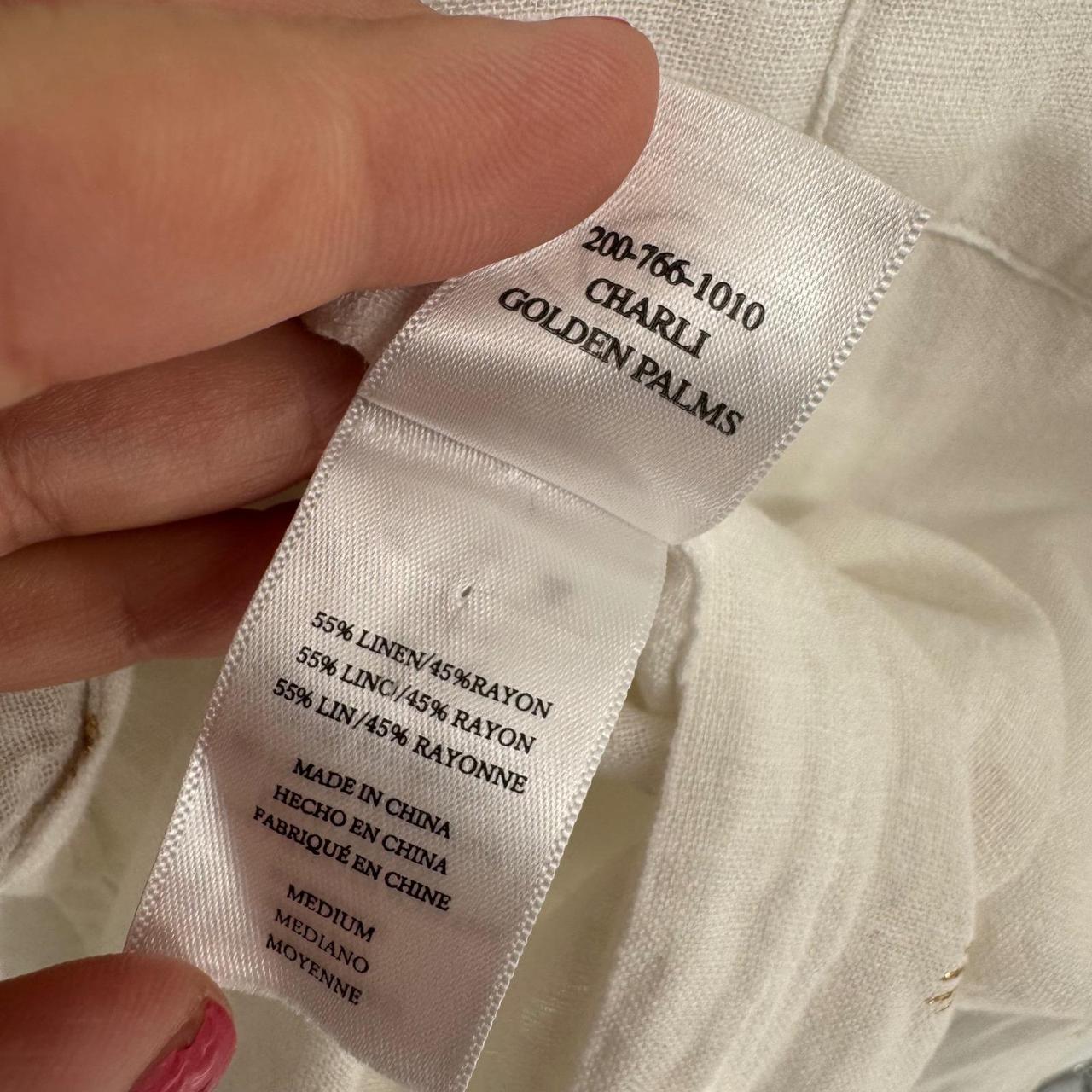 Rails Women's Blouse - White/Gold - M – Rails Cha… - image 7