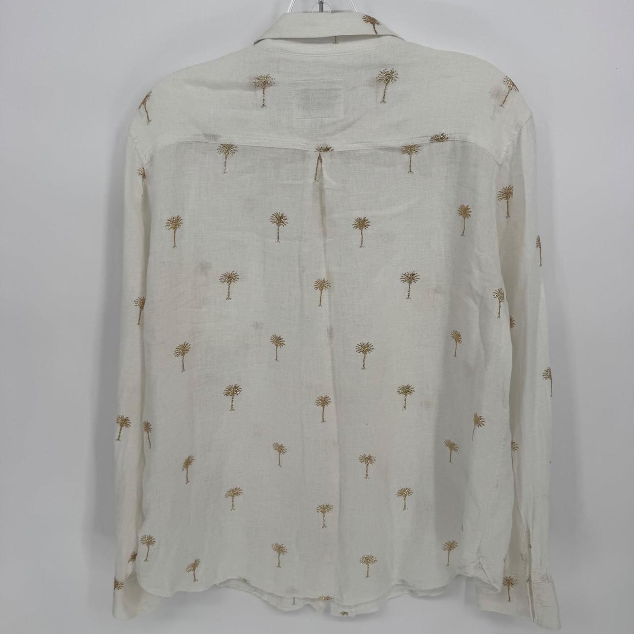 Rails Women's Blouse - White/Gold - M – Rails Cha… - image 6