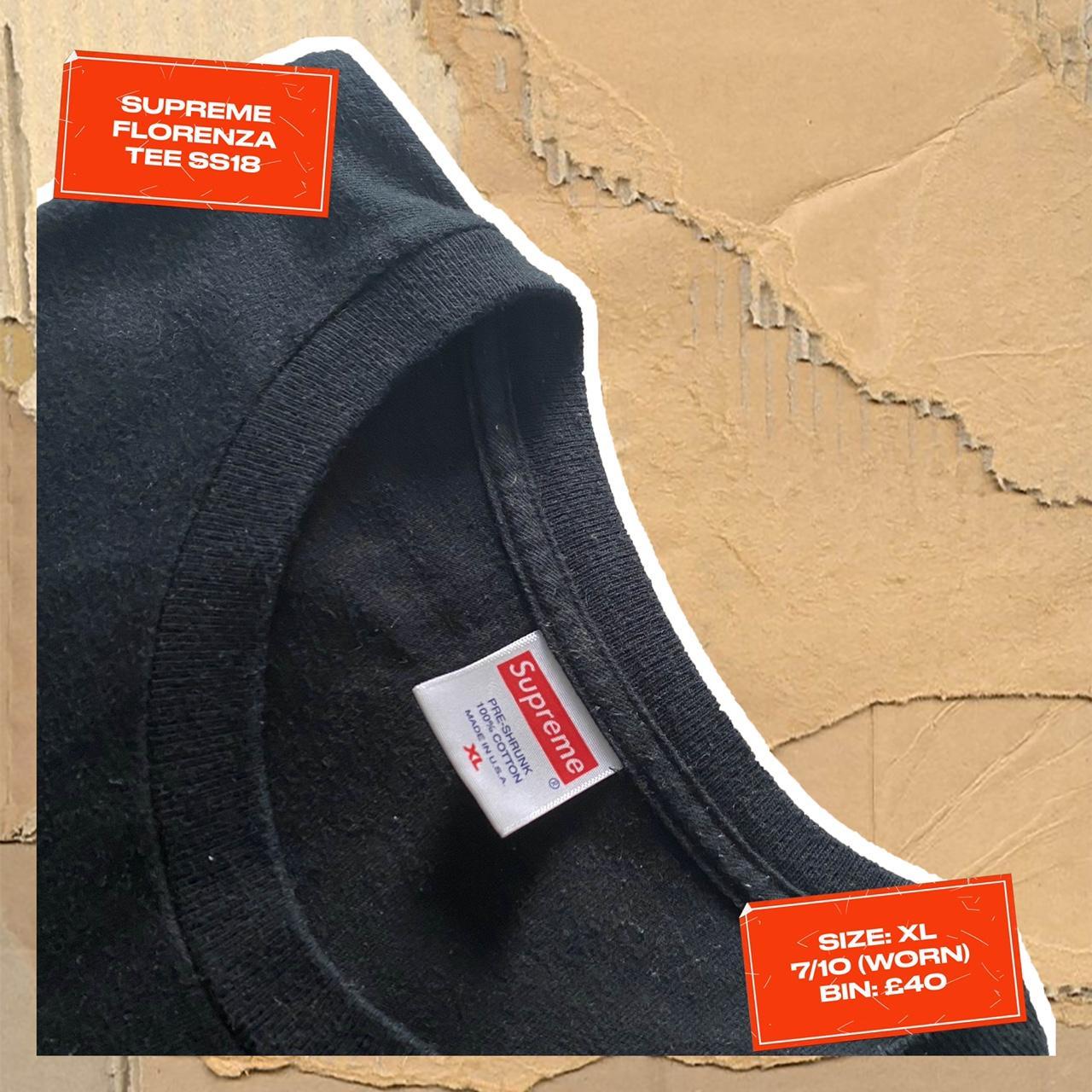 Supreme Men's Black and Grey T-shirt | Depop