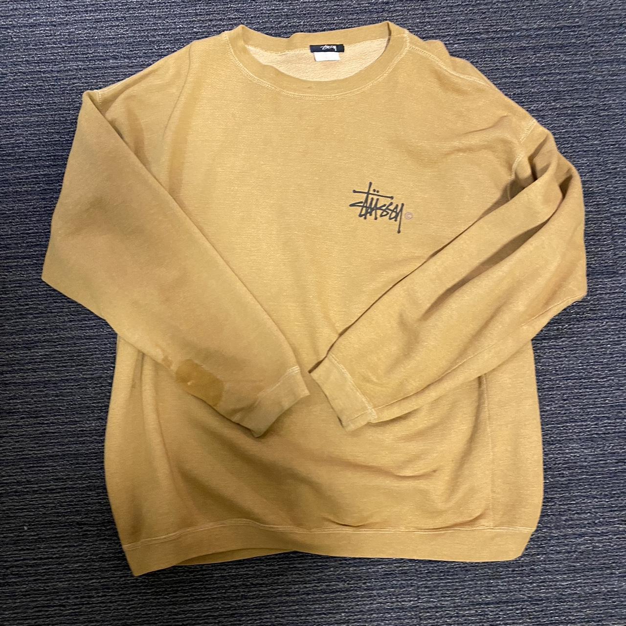 Vintage Stussy Crewneck Size label faded away but... - Depop