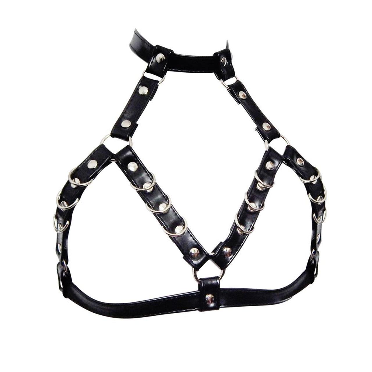 🖤 Black Vegan Leather D Ring Harness 🖤 Handmade by... - Depop