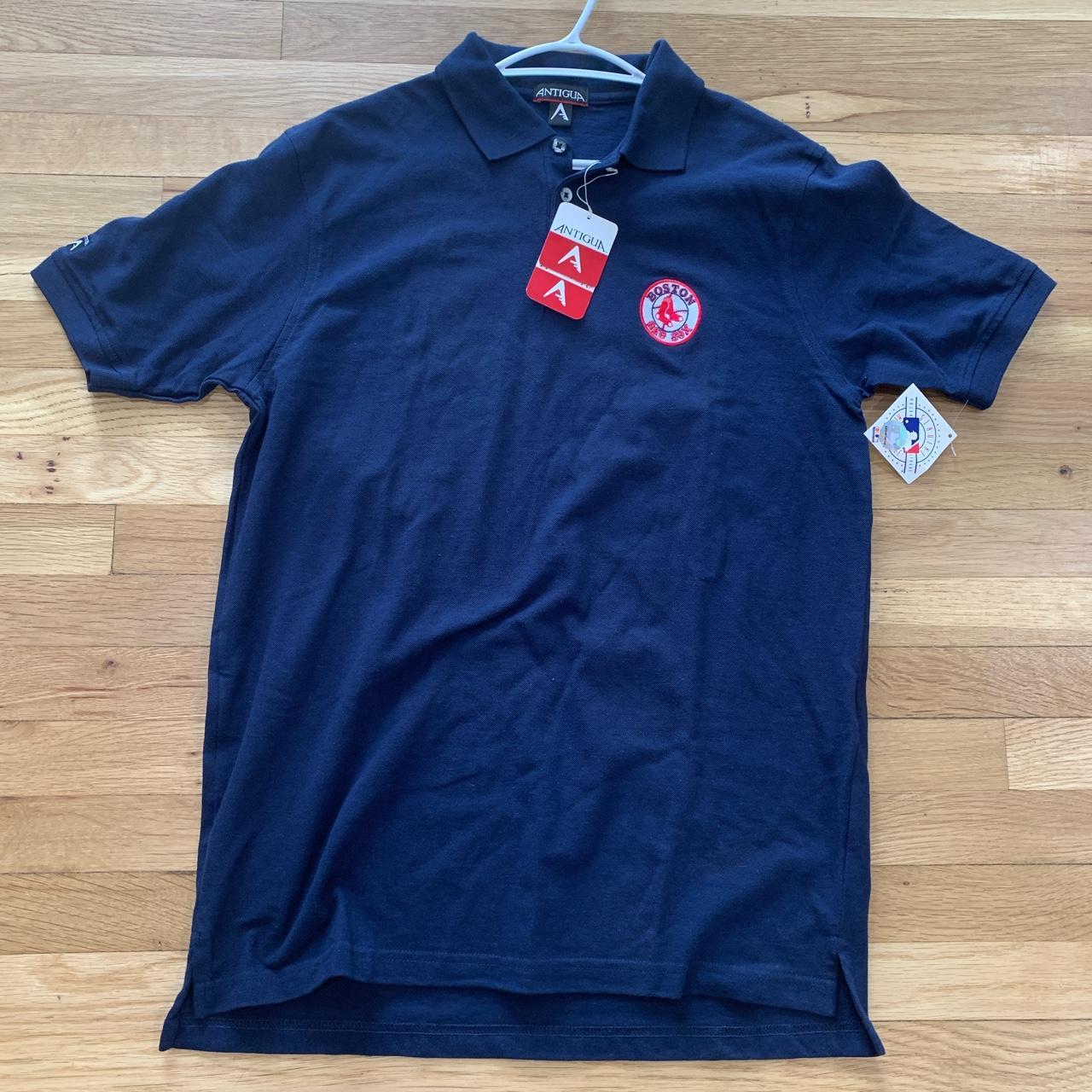 BOSTON RED SOX FENWAY PARK BASEBALL SS POLO SHIRT - Depop