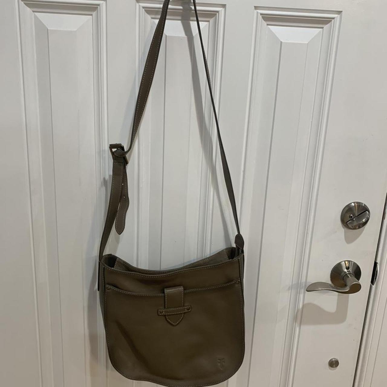 Frye olivia large hot sale leather crossbody bag