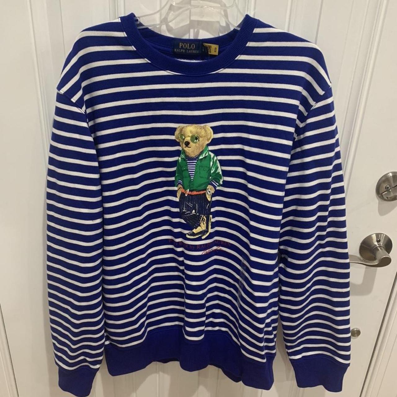 Polo Ralph Lauren Polo Bear Striped... - Depop