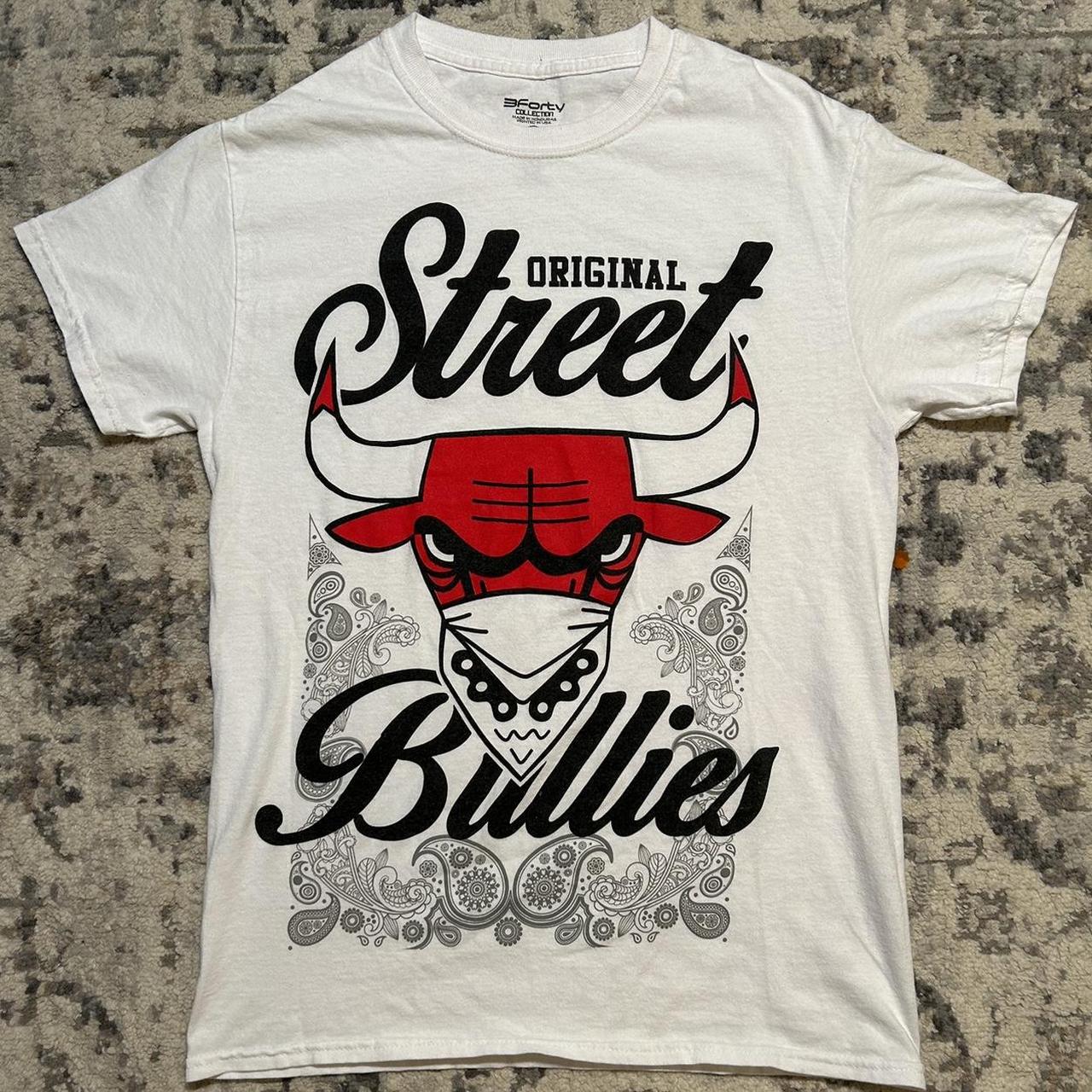 Chicago Bulls ' Original Street Bullies ' white... - Depop