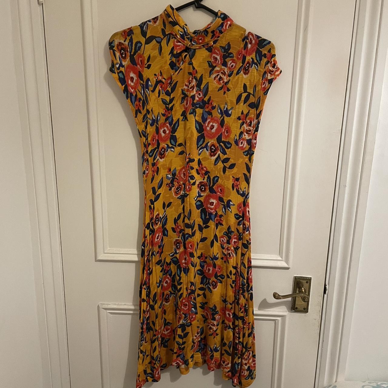 Women's Yellow and Orange Dress | Depop