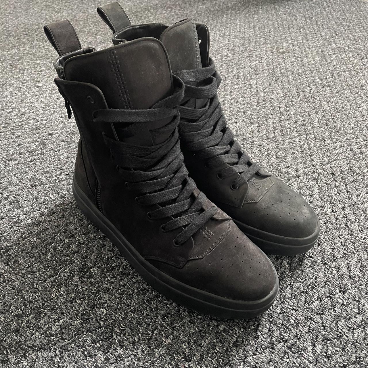 Represent Alpha High Black Boots Great condition.... - Depop