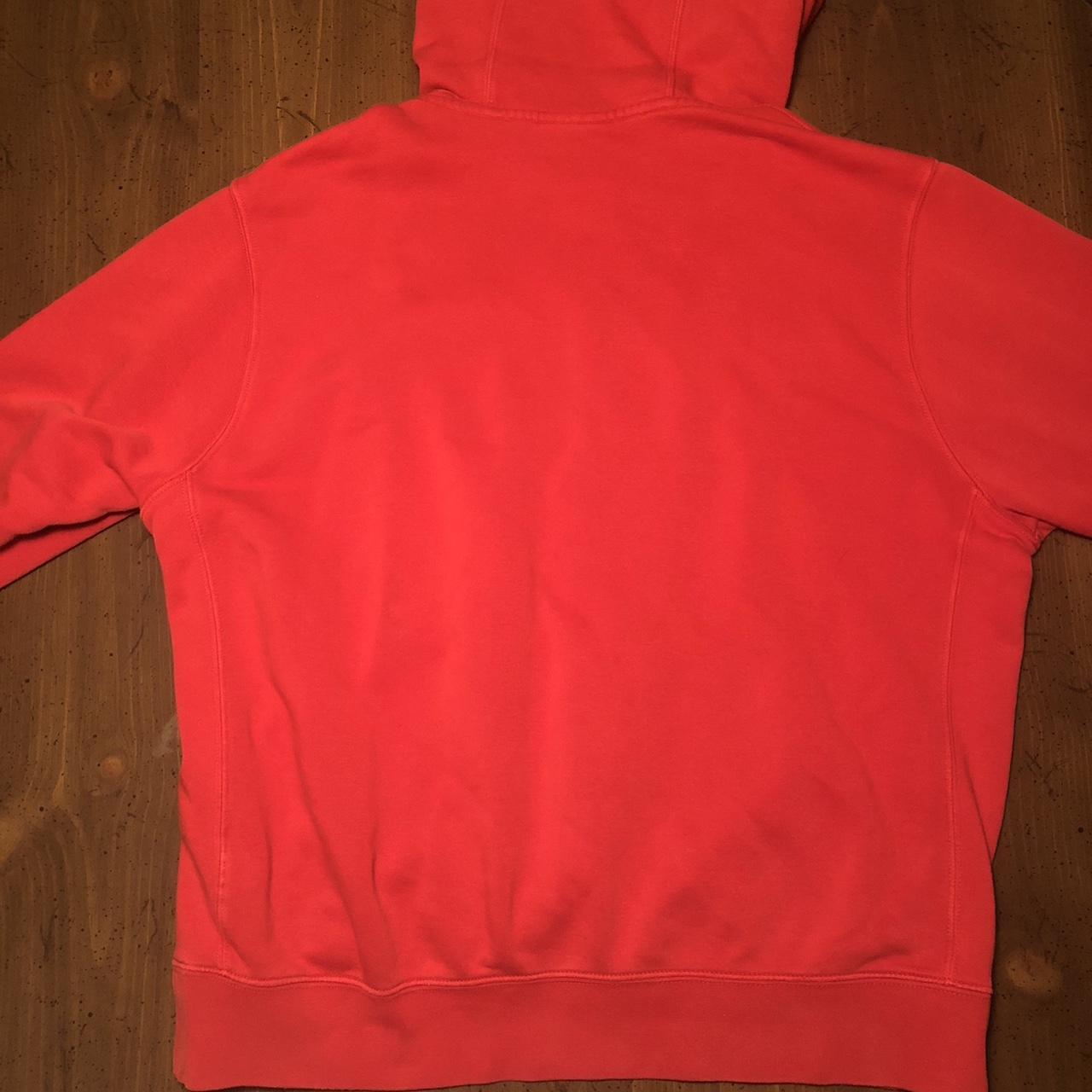 Nike Men's Red and White Hoodie Depop