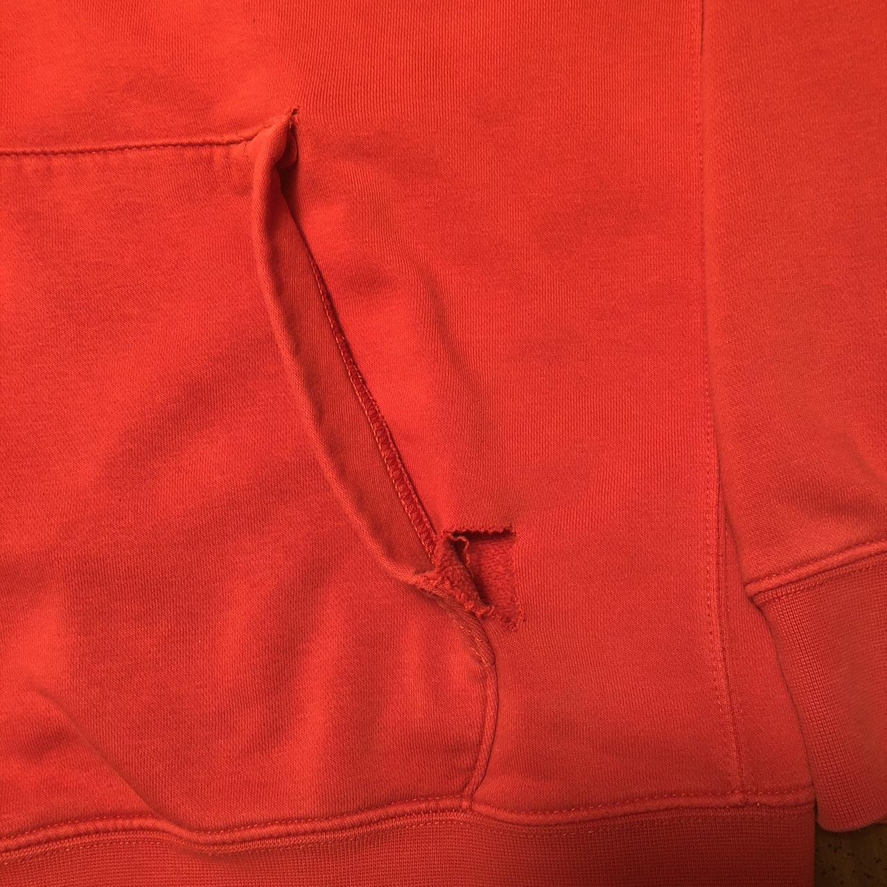 Nike Men's Red and White Hoodie | Depop