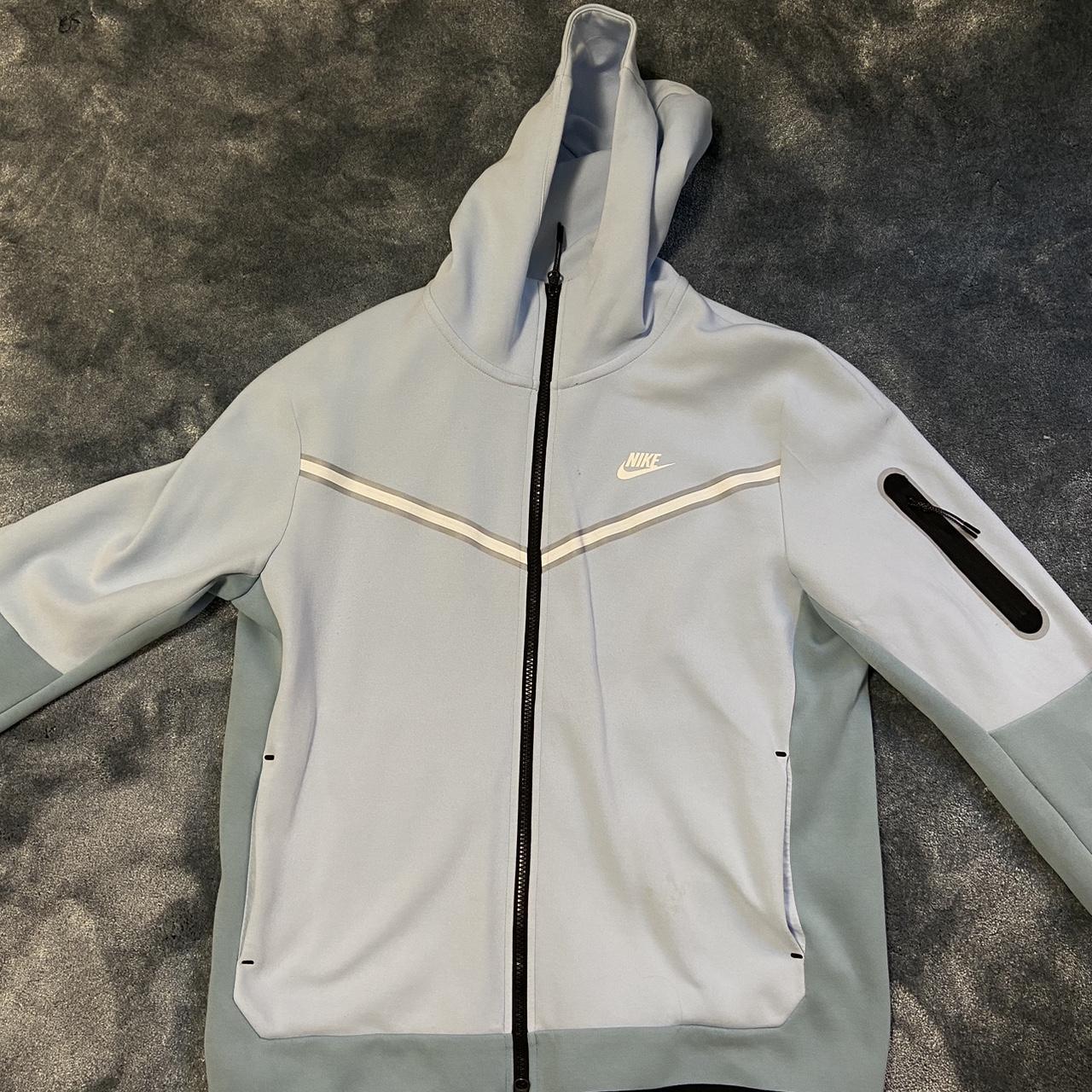 celestine blue nike hoodie
