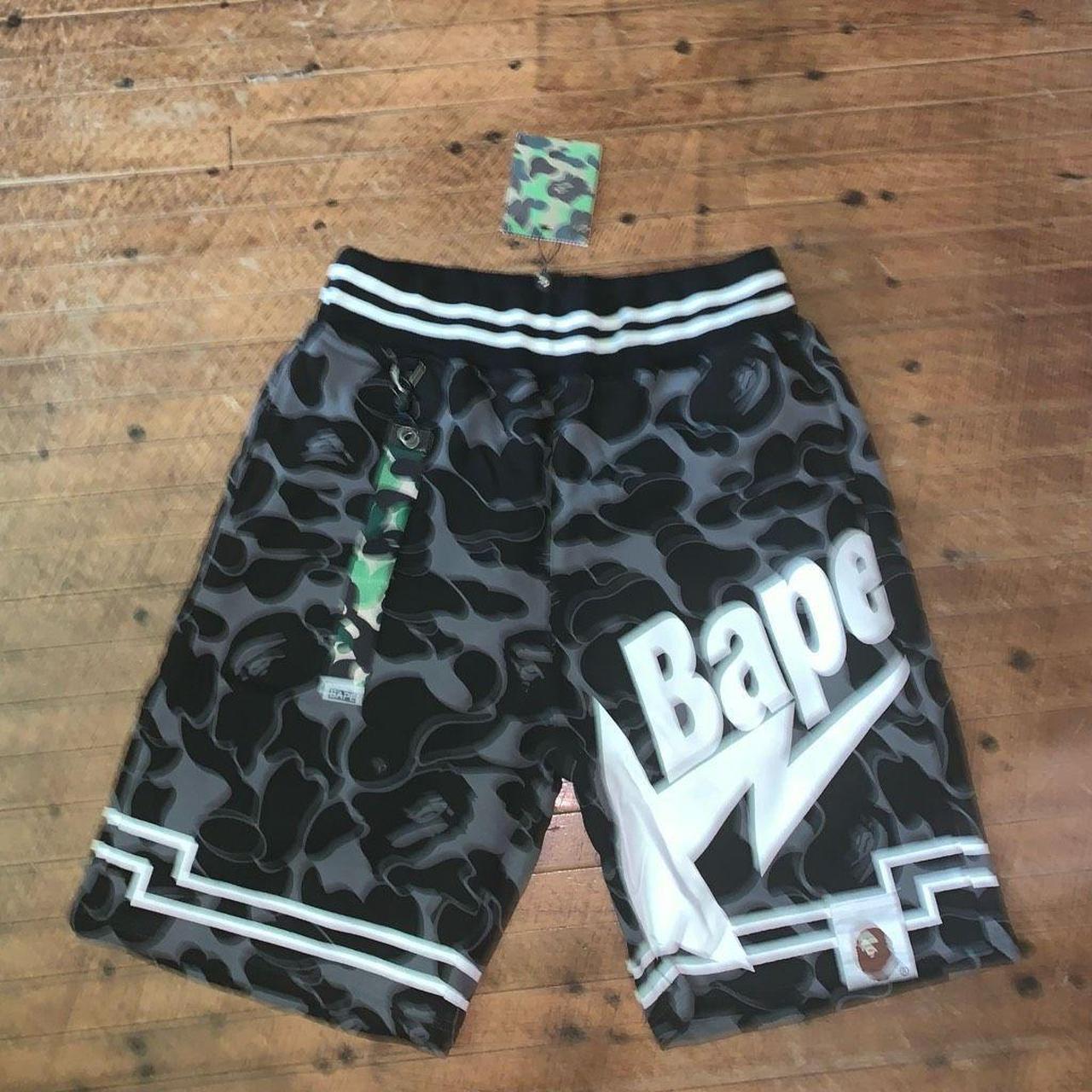 Bape black sales camo shorts