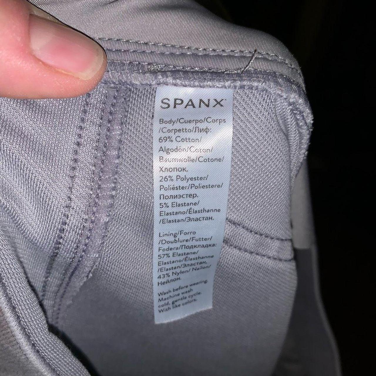 Spanx shapewear, light gray, comfortable, pull on - Depop