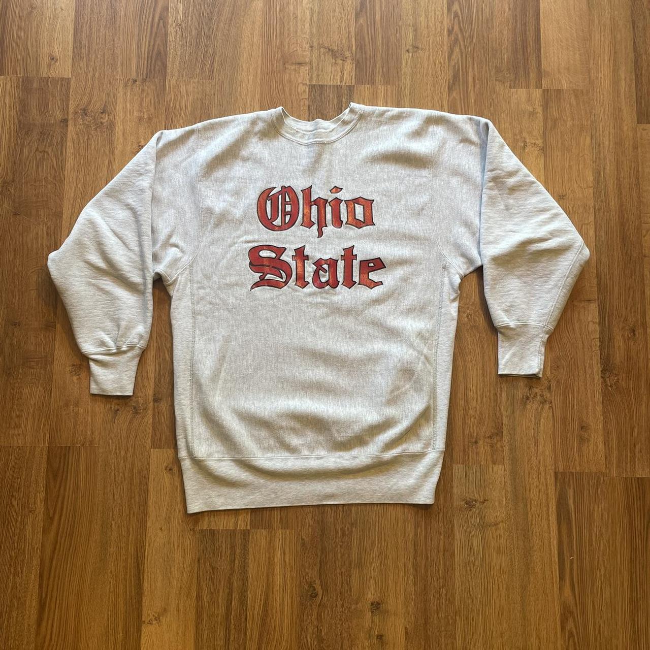 Vintage 80s Champion Reverse weave Ohio State... - Depop