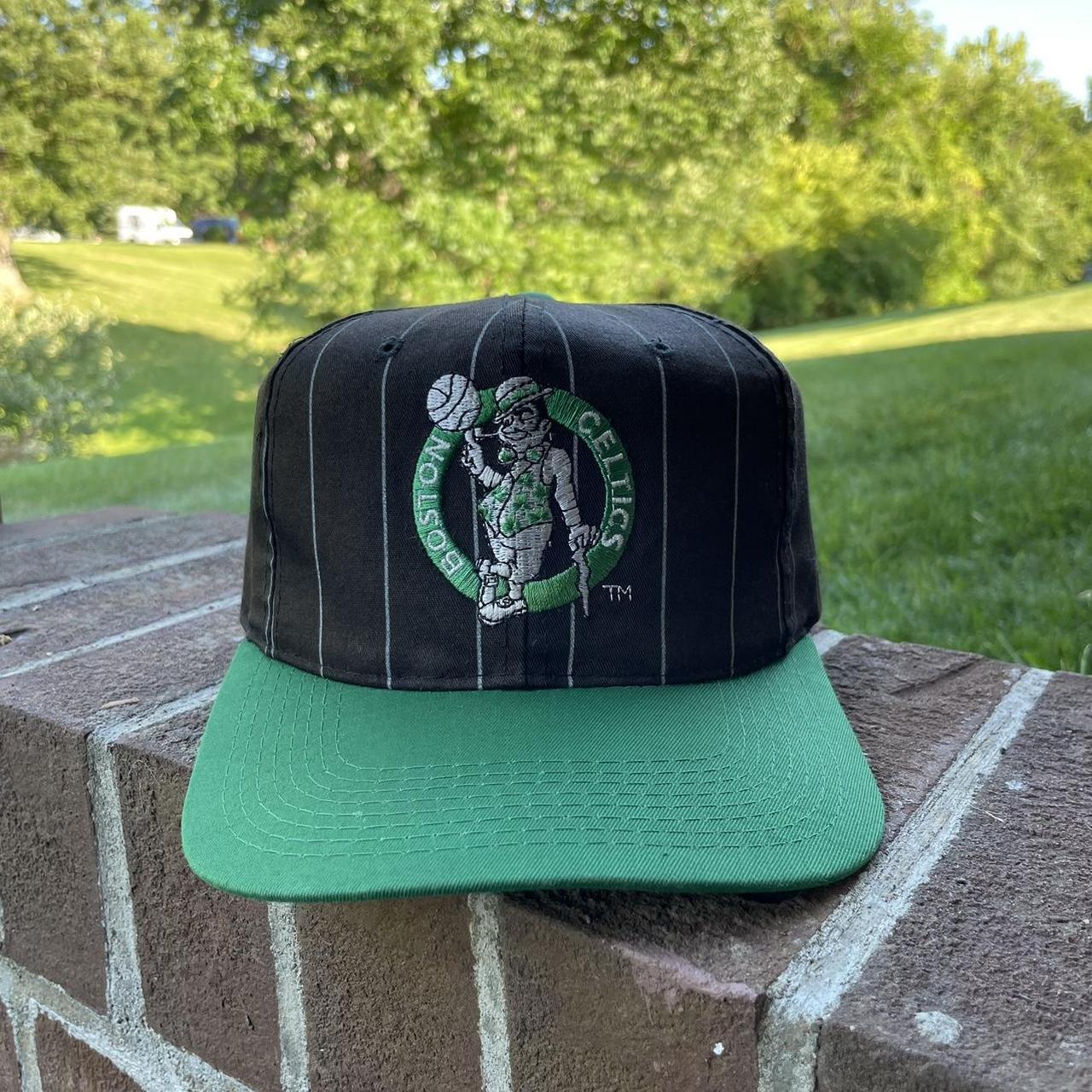 Vintage 80s Boston Celtics mesh SnapBack hat by AJD. - Depop