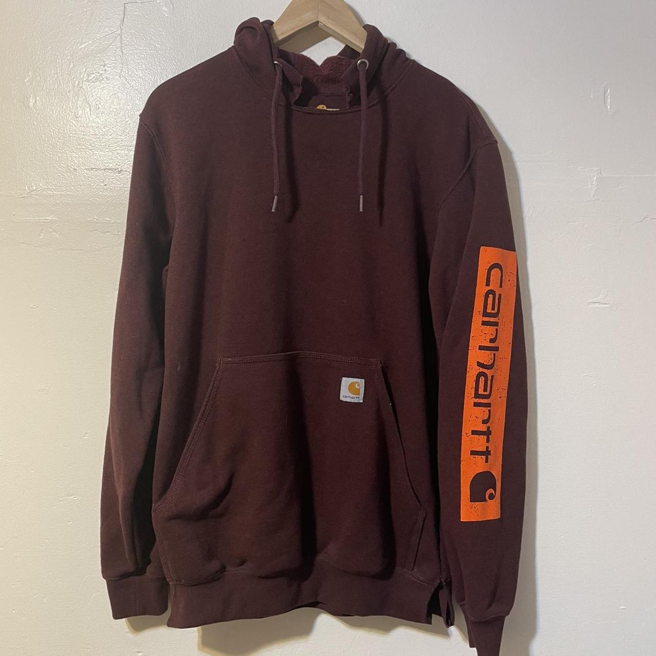 Carhartt discount hoodie burgundy