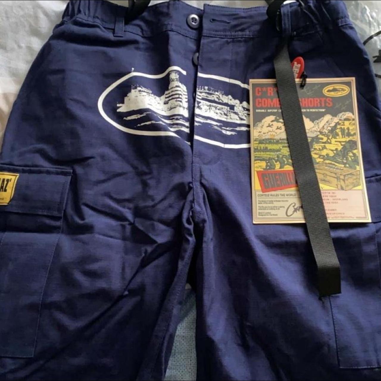 Cortiez navy blue cargo shorts - Depop