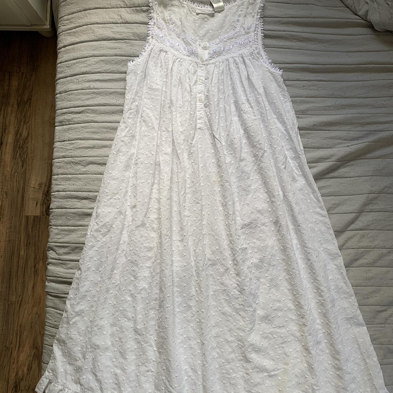 white maxi dress / nightgown Depop
