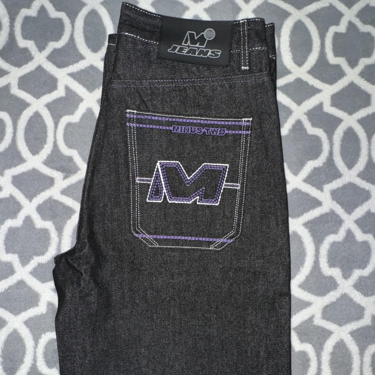 Minus Two Classic Jeans (Purple Stitch) Size | Depop Minus Two Classic Jeans (Purple Stitch) Size | Depop