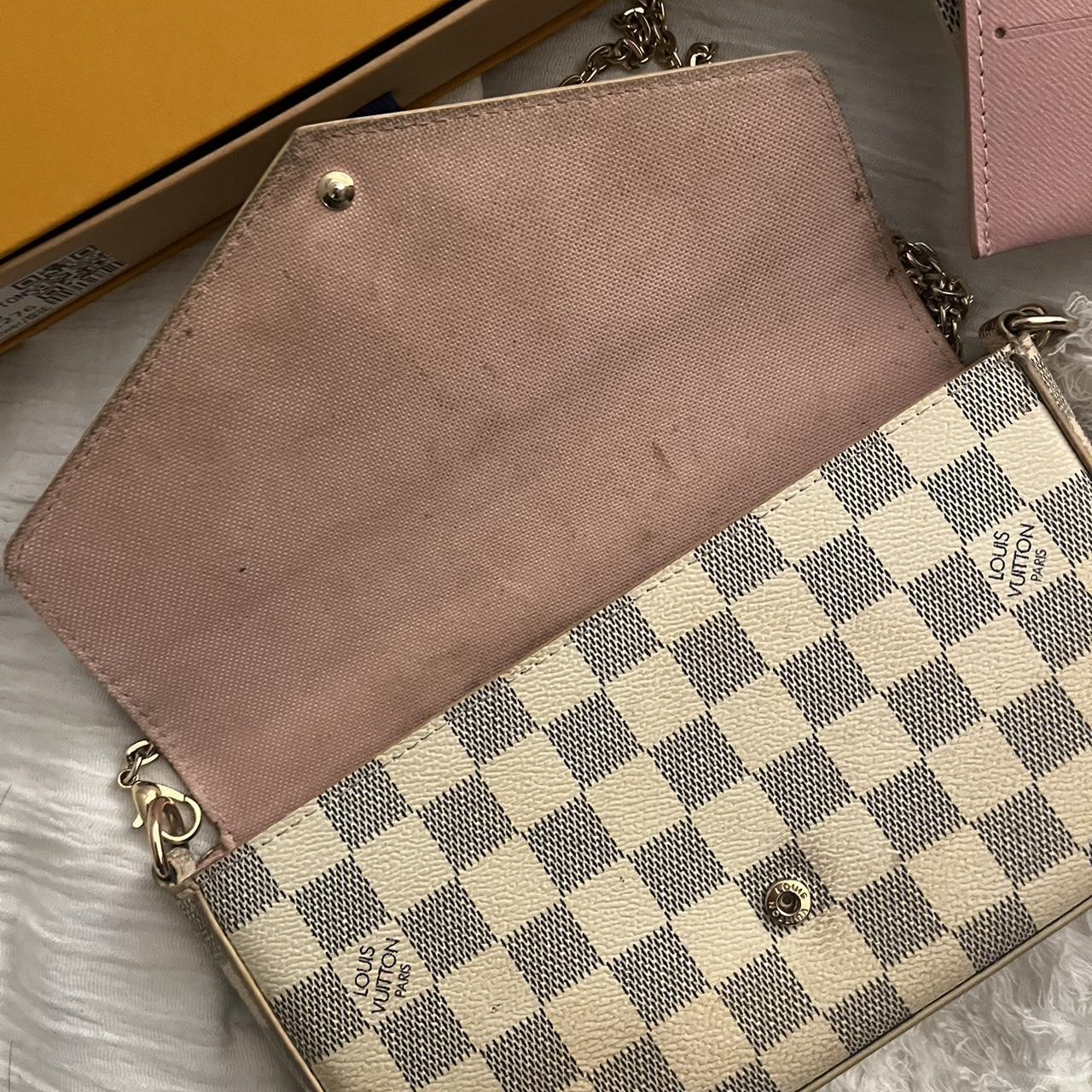 Louis Vuitton Women's Cream and Grey Bag | Depop